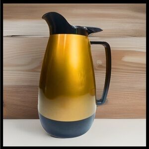 Vintage Thermo-Serv Gold Insulated Carafe – Mid-Century Modern Coffee Server
